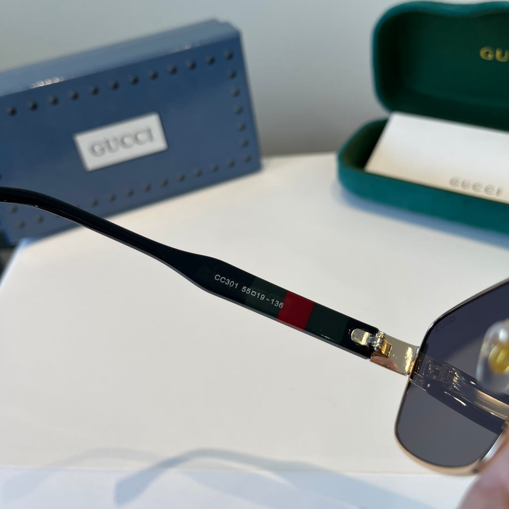 Gucci Oversized Silver Lens Sunglasses for Women - 997571 - detail image 10