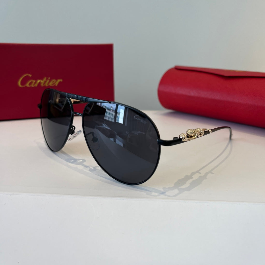 Cartier Lightweight Metal Rimless Silver Lens Sunglasses for Men & Wo - 998268 - detail image 3