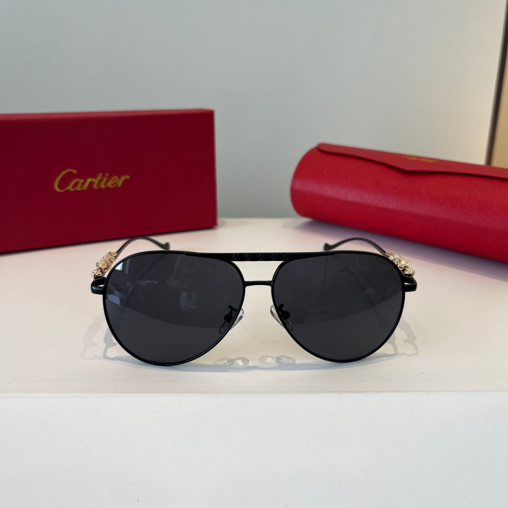 Cartier Lightweight Metal Rimless Silver Lens Sunglasses for Men & Wo - 867189 - detail image 2