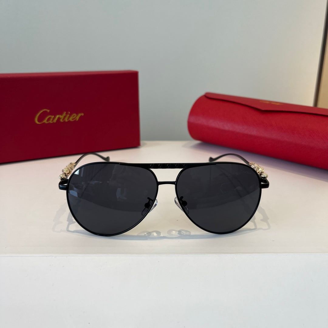 Cartier Lightweight Metal Rimless Silver Lens Sunglasses for Men & Wo - 867189 - detail image 2