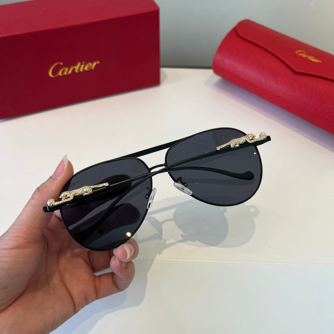 Cartier Lightweight Metal Rimless Silver Lens Sunglasses for Men & Wo - 867189 - detail image 6