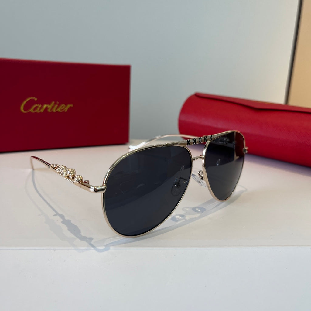 Cartier Lightweight Metal Rimless Silver Lens Sunglasses for Men & Wo - 867191