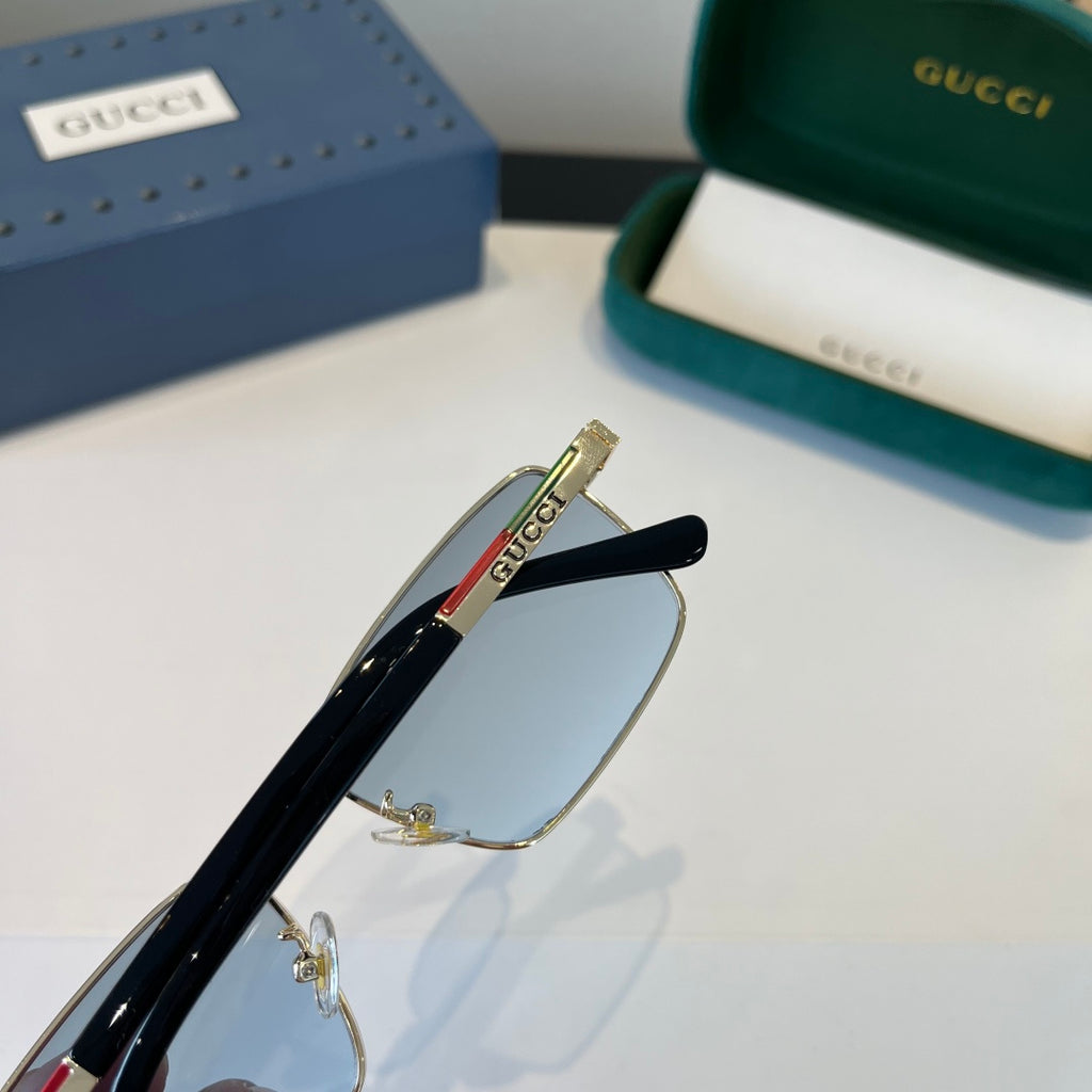 Gucci Oversized Silver Lens Sunglasses for Women - 398302 - detail image 7