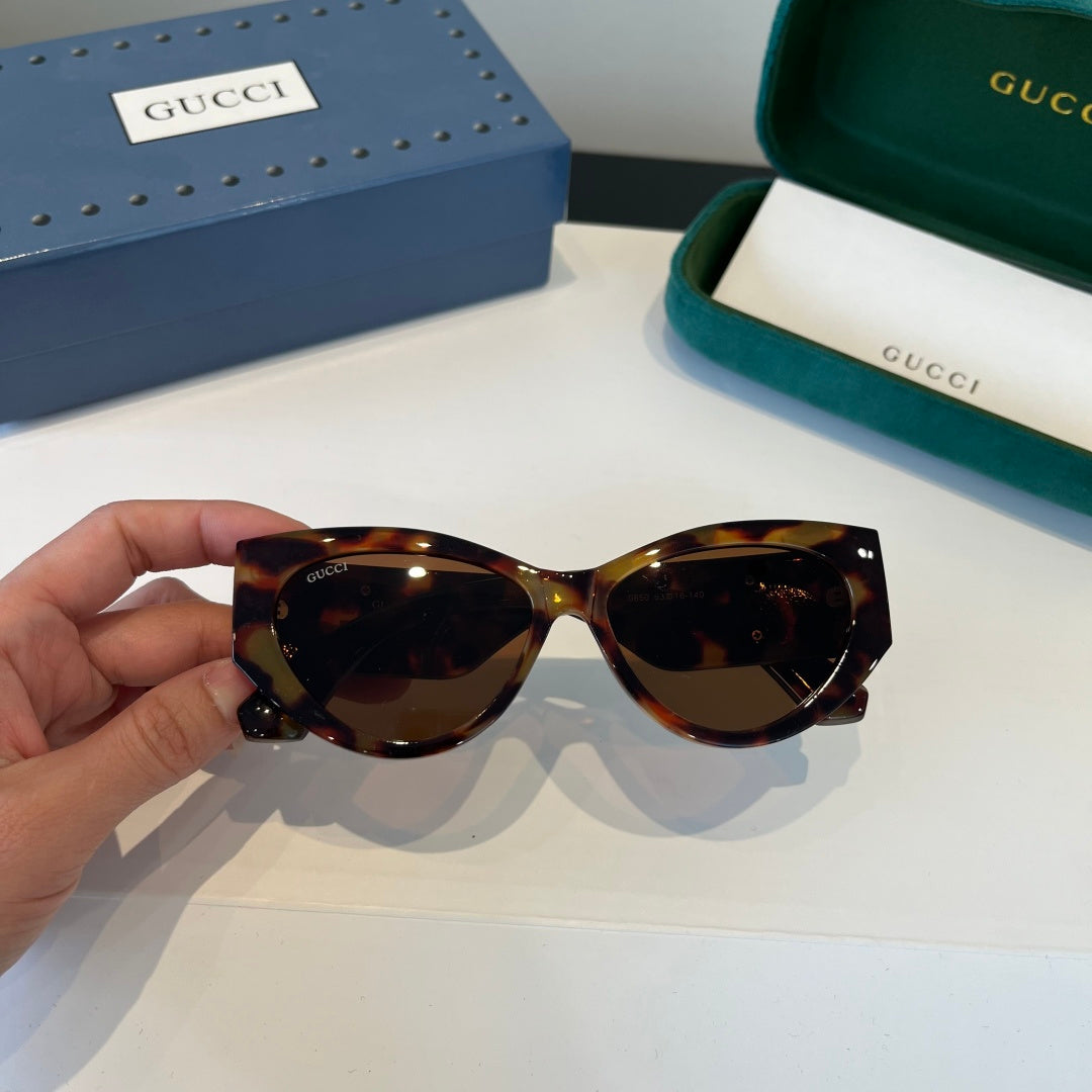 Gucci Cat-Eye Black Lens Sunglasses for Men & Women - 381964 - detail image 8