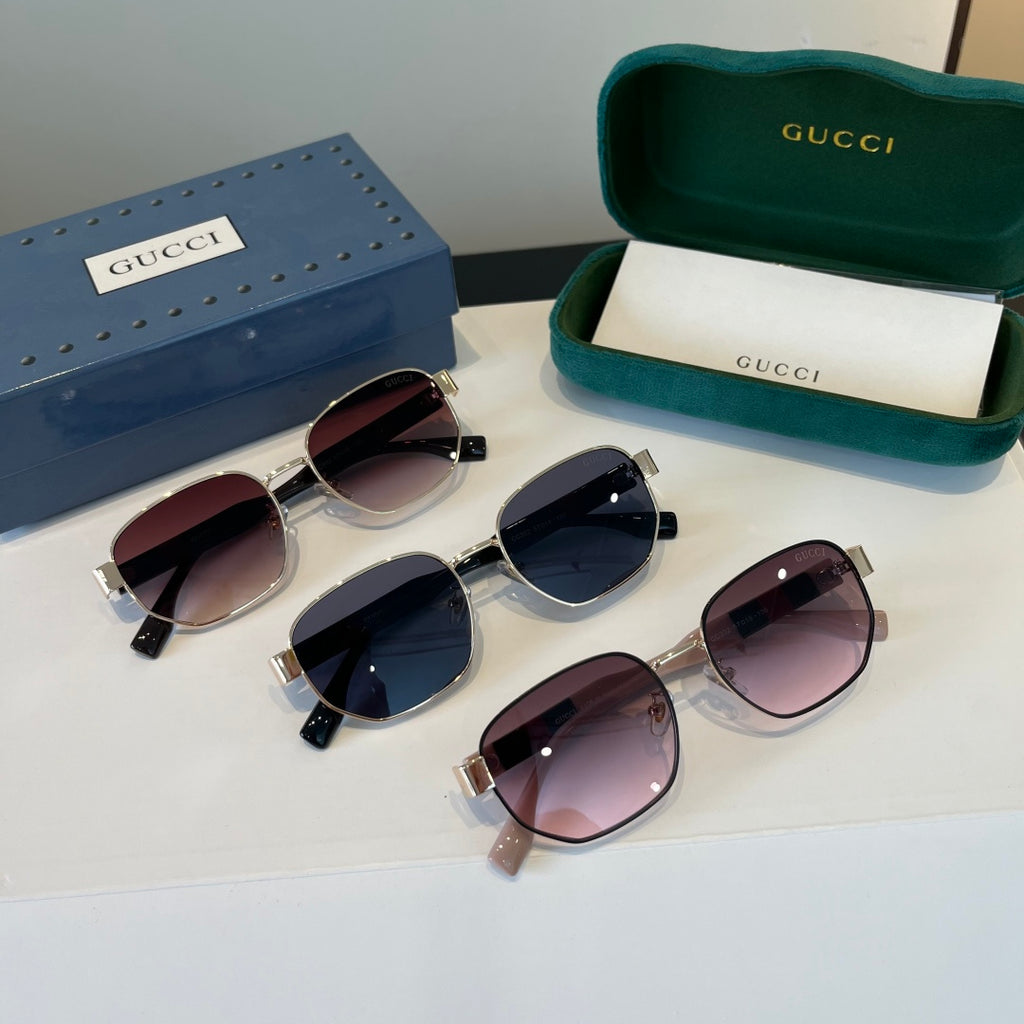Gucci Oversized Silver Lens Sunglasses for Women - 398305 - detail image 10