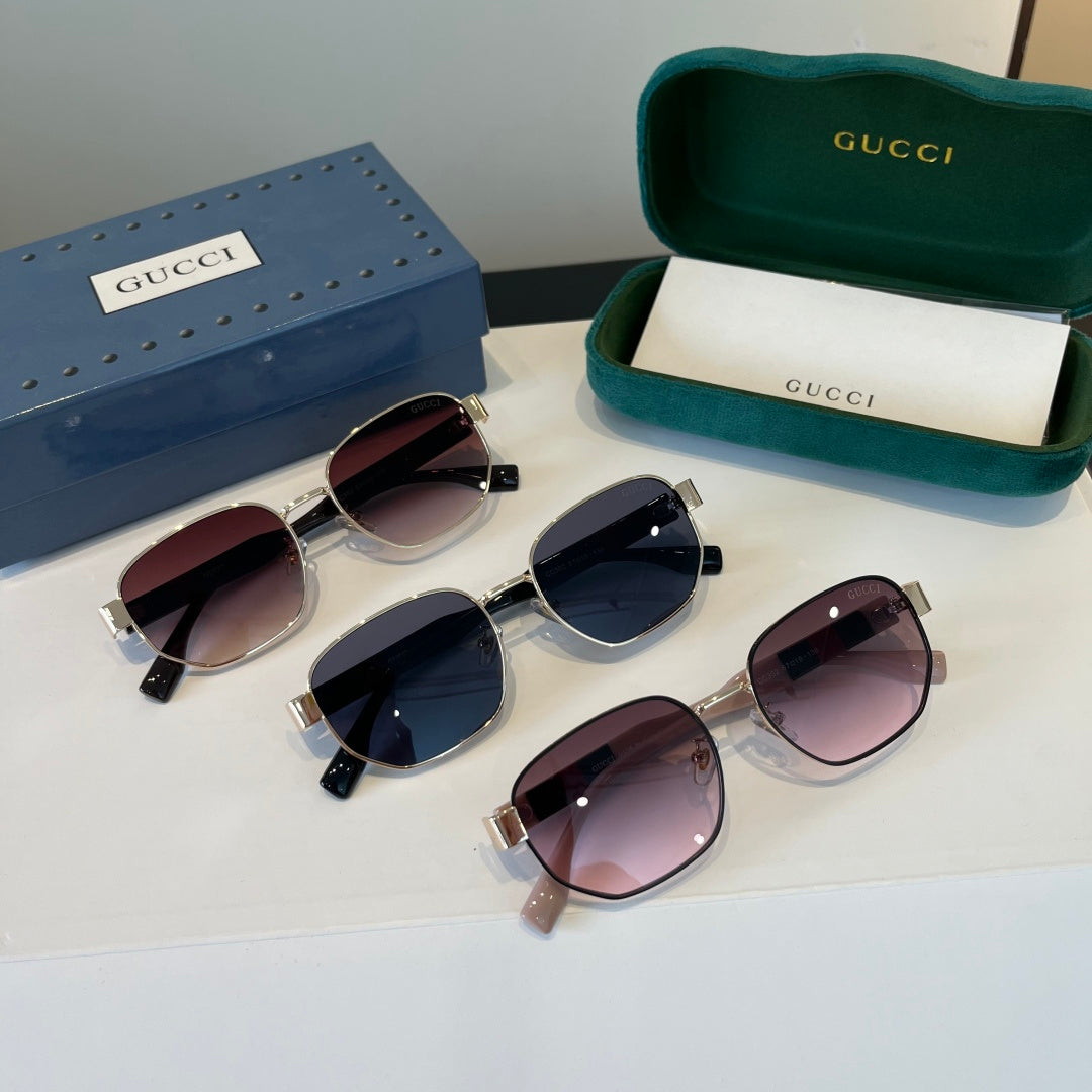 Gucci Oversized Silver Lens Sunglasses for Women - 398306 - detail image 11