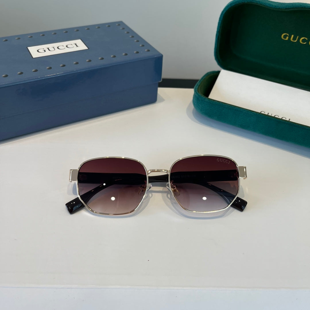 Gucci Oversized Silver Lens Sunglasses for Women - 398305 - detail image 9