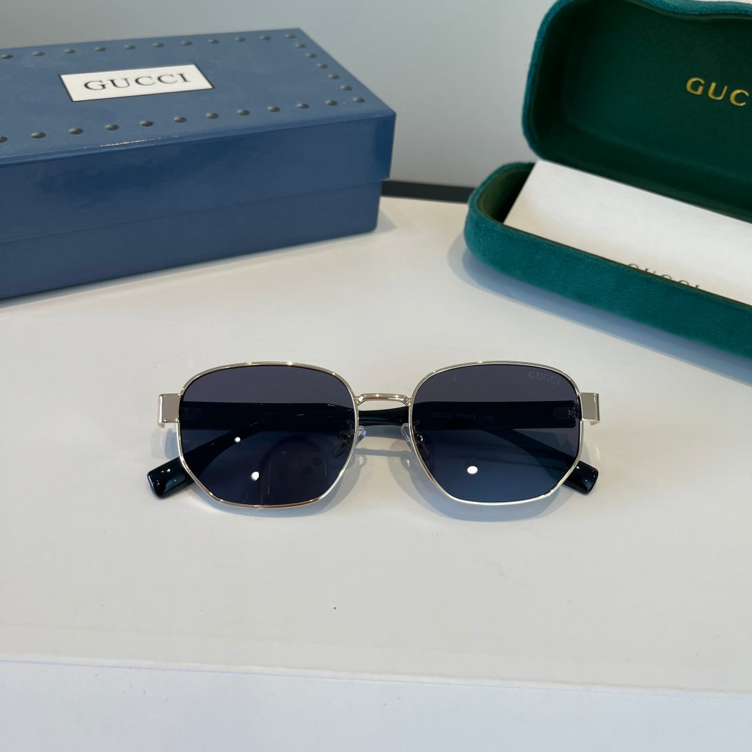 Gucci Oversized Silver Lens Sunglasses for Women - 398306 - detail image 10
