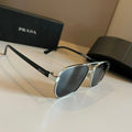 Prada Polarized Fashion Gold Lens Sunglasses for Men - 415756