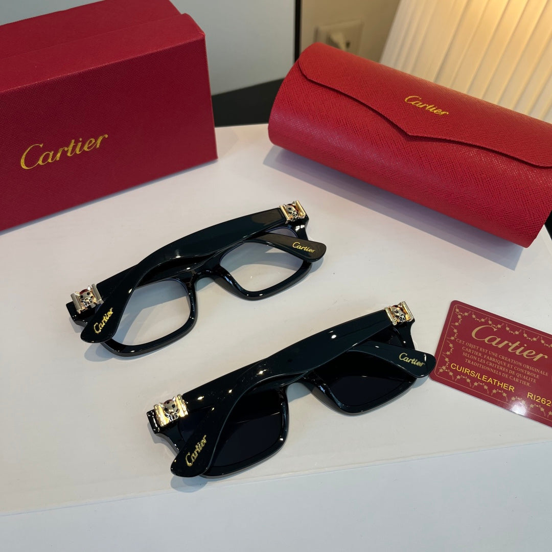 Cartier Lightweight Metal Rimless Silver Lens Sunglasses for Men & Wo - 998206 - detail image 10