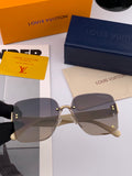 Louis Vuitton L1550 Square Black Lens Sunglasses for Men & Women - 933819