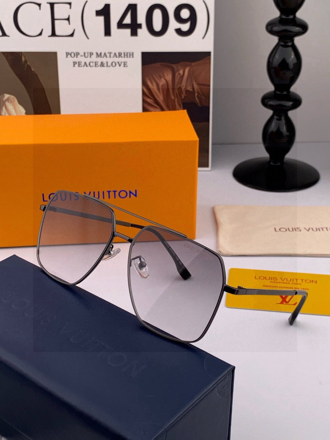 Louis Vuitton L58900 Fashion Brown Lens Sunglasses for Men & Women - detail image 5