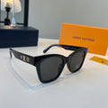 Louis Vuitton Metal Fashion Black Lens Sunglasses for Men & Women - 158134