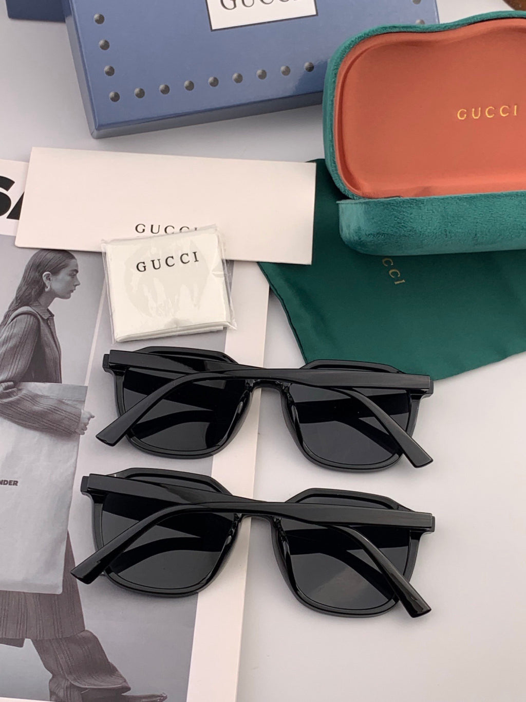 Gucci G6358 Fashion Gold Lens Sunglasses for Men & Women - 997686 - detail image 5