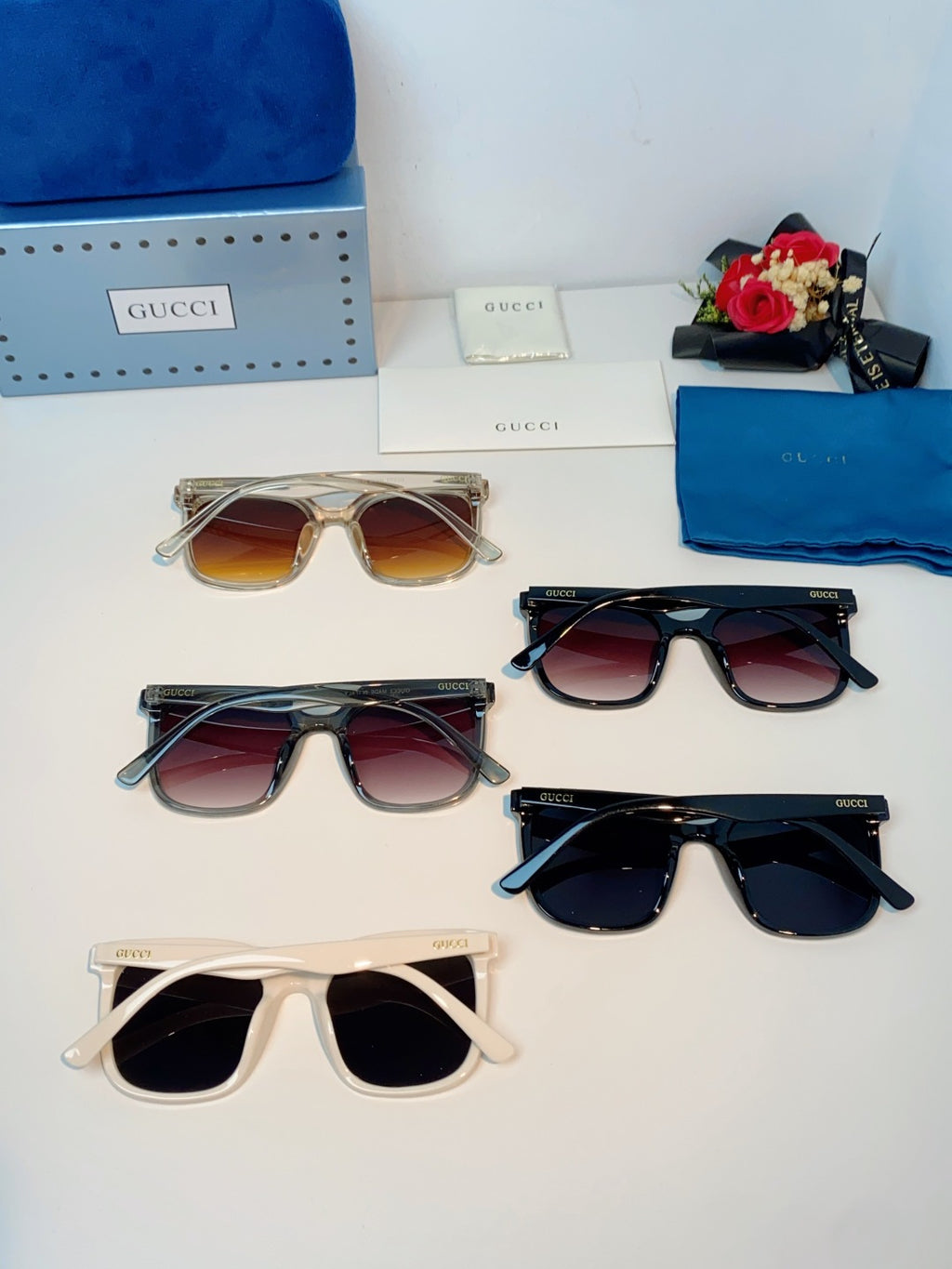 Gucci Fashion Red Lens Sunglasses for Men & Women - 997541 - detail image 11