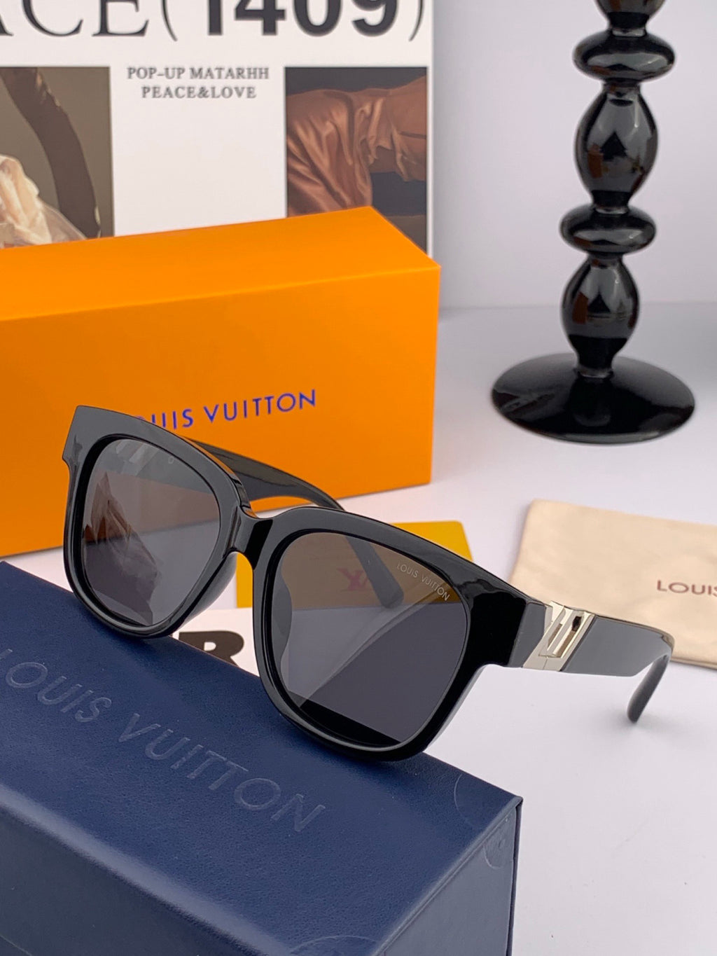 Louis Vuitton L5516 Polarized Square Brown Lens Sunglasses for Men & - 997439 - detail image 4