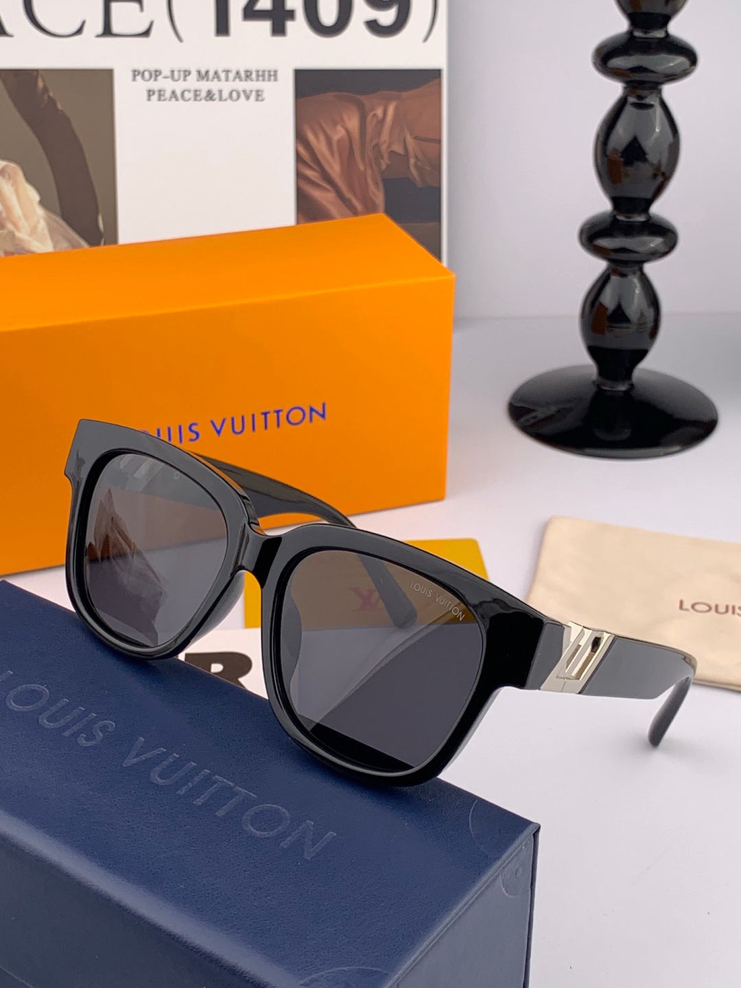 Louis Vuitton L5516 Polarized Square Brown Lens Sunglasses for Men & - 997439 - detail image 4