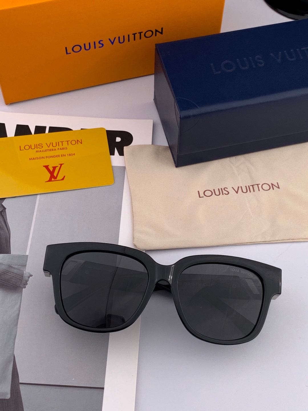 Louis Vuitton L5516 Polarized Square Brown Lens Sunglasses for Men & - 997439 - detail image 2