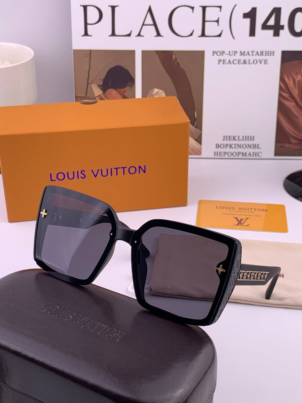 Louis Vuitton Fashion Gold Lens Sunglasses for Men & Women - 997441 - detail image 3
