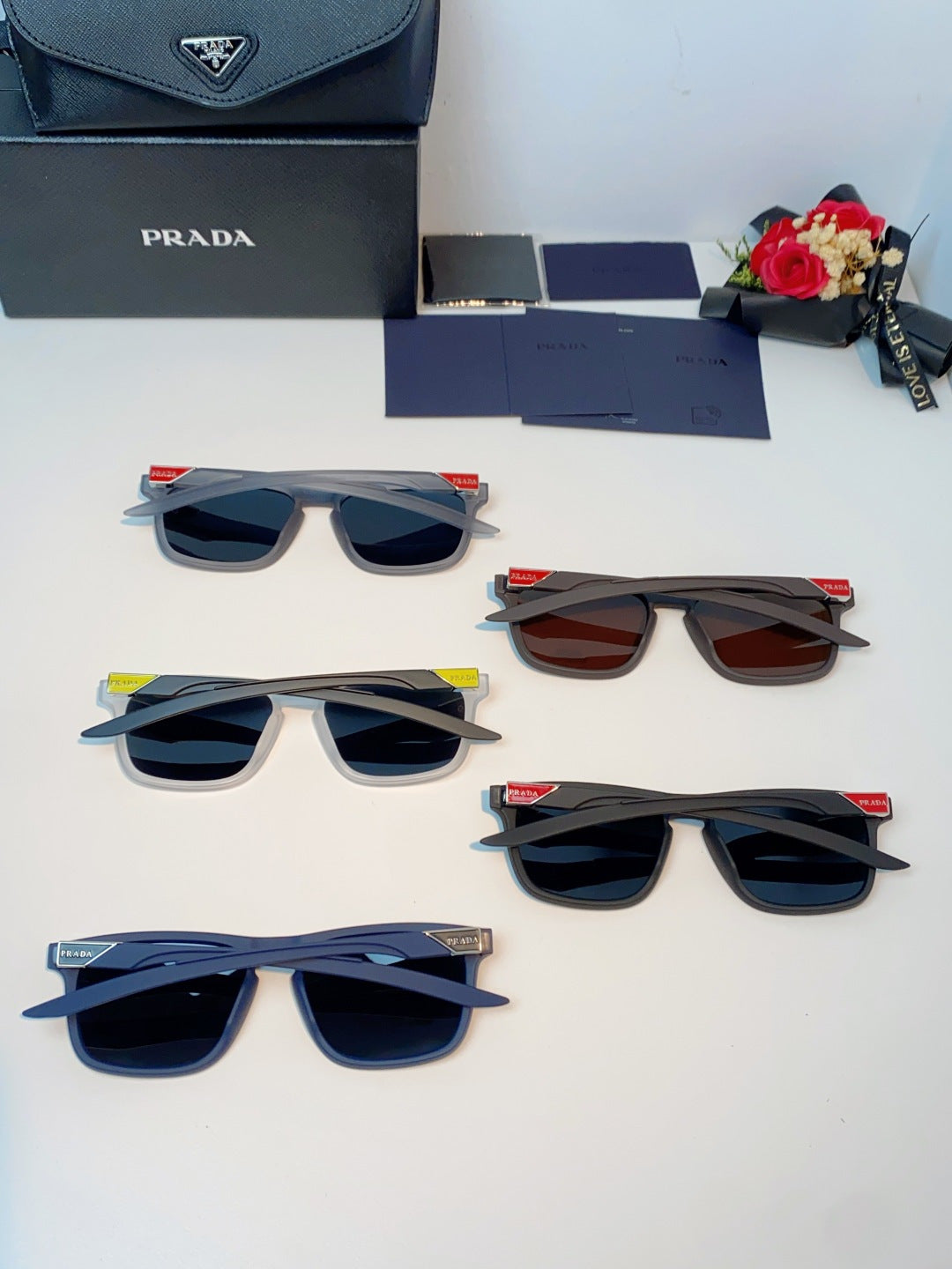 Prada Polarized Fashion Gray Lens Sunglasses for Men - 398945 - detail image 11
