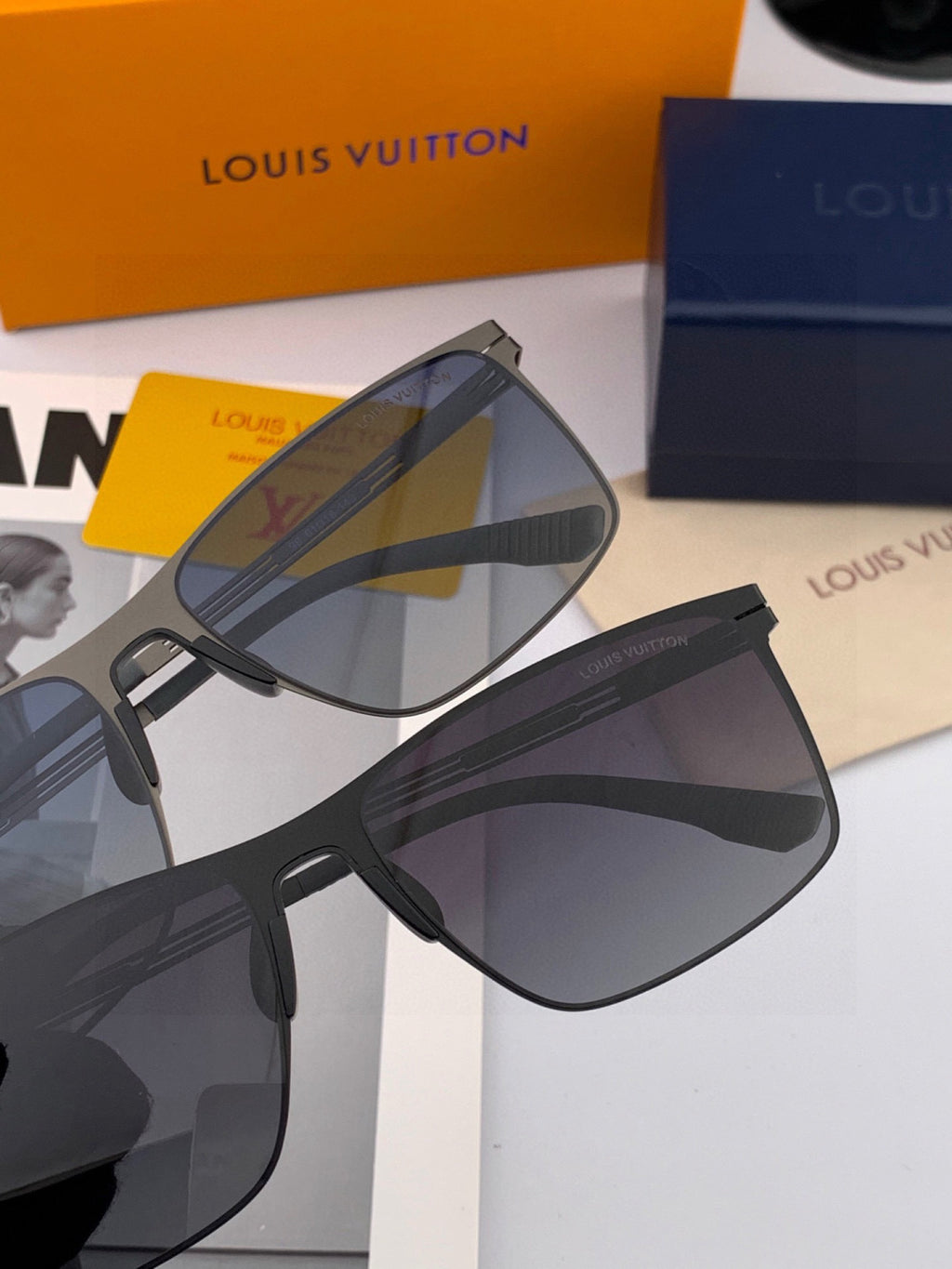 Louis Vuitton L169 Fashion Brown Lens Sunglasses for Men & Women - 132182 - detail image 3