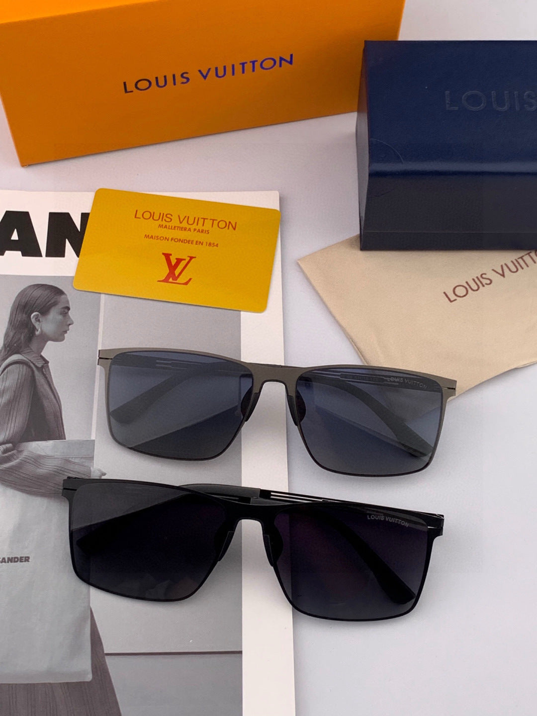 Louis Vuitton L169 Fashion Brown Lens Sunglasses for Men & Women - 132182 - detail image 5