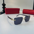 Cartier Lightweight Metal Rimless Silver Lens Sunglasses for Men & Wo - 415991