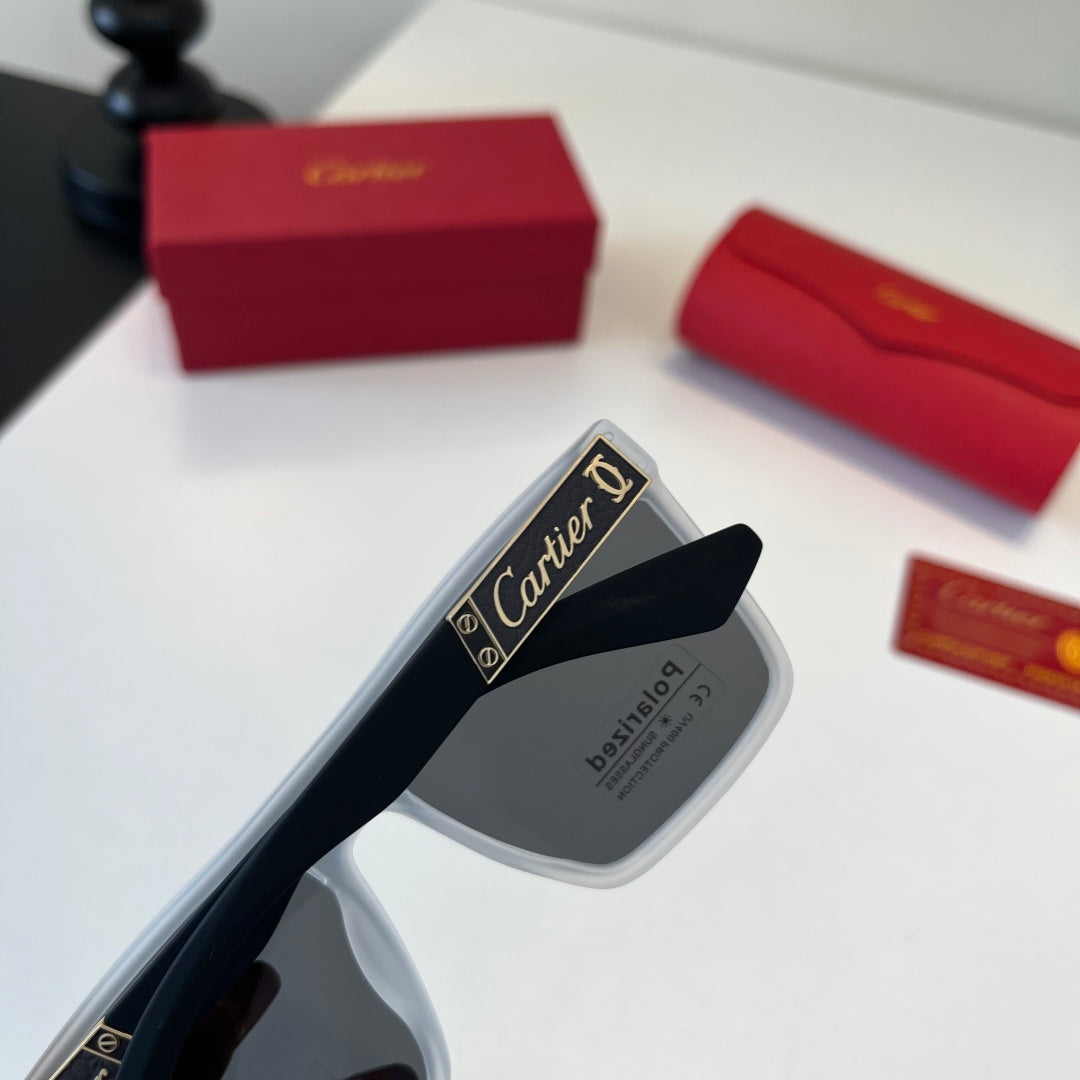 Cartier Lightweight Metal Rimless Silver Lens Sunglasses for Men & Wo - 415998 - detail image 8