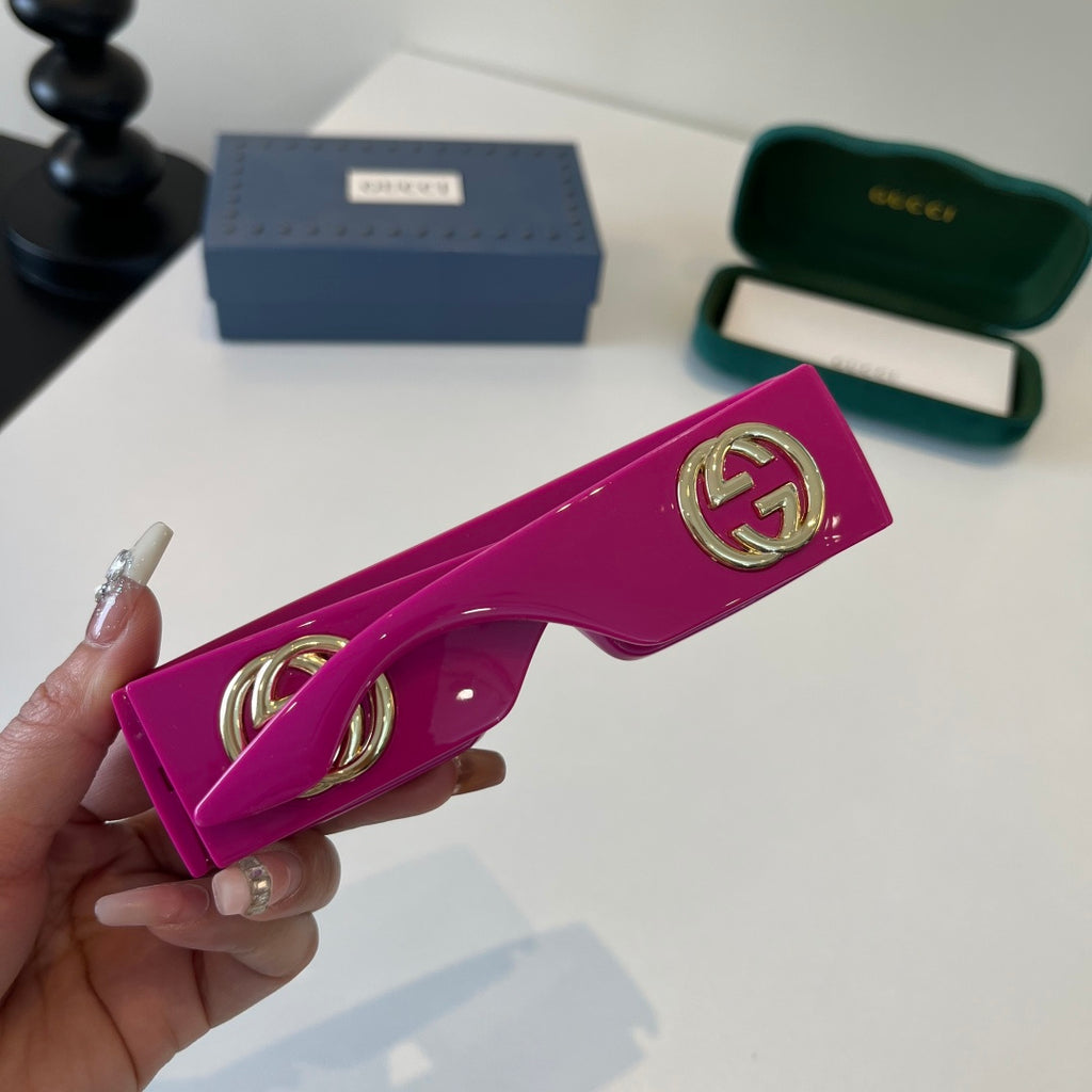 Gucci Oversized Purple Lens Sunglasses for Men & Women - 371484 - detail image 6