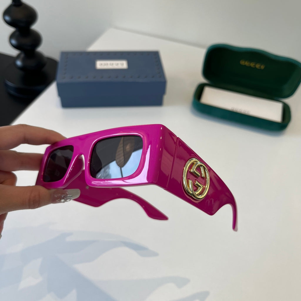 Gucci Oversized Purple Lens Sunglasses for Men & Women - 371484 - detail image 3