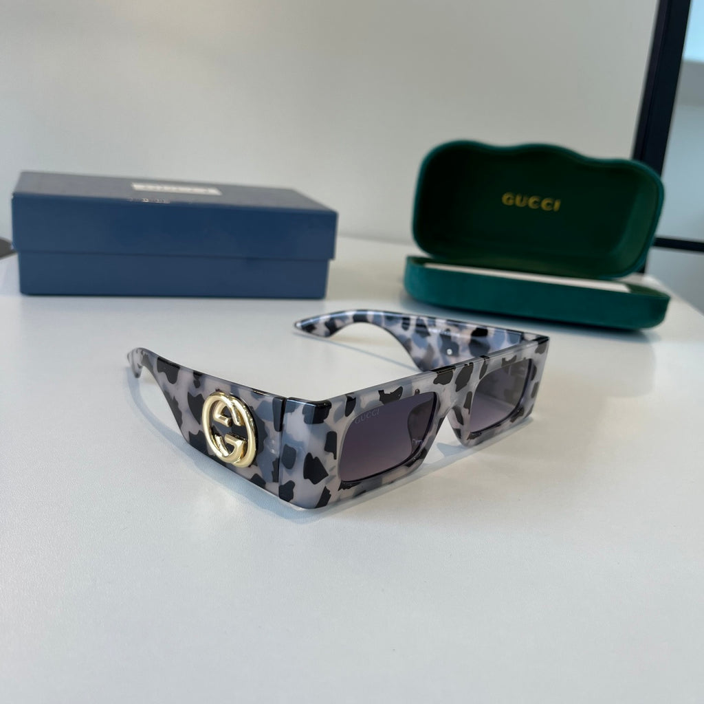 Gucci Oversized Silver Lens Sunglasses for Men & Women - 371486