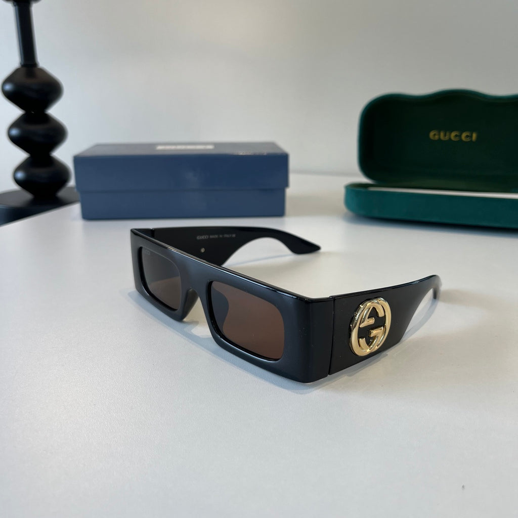Gucci Oversized Silver Lens Sunglasses for Men & Women - 371487 - detail image 3