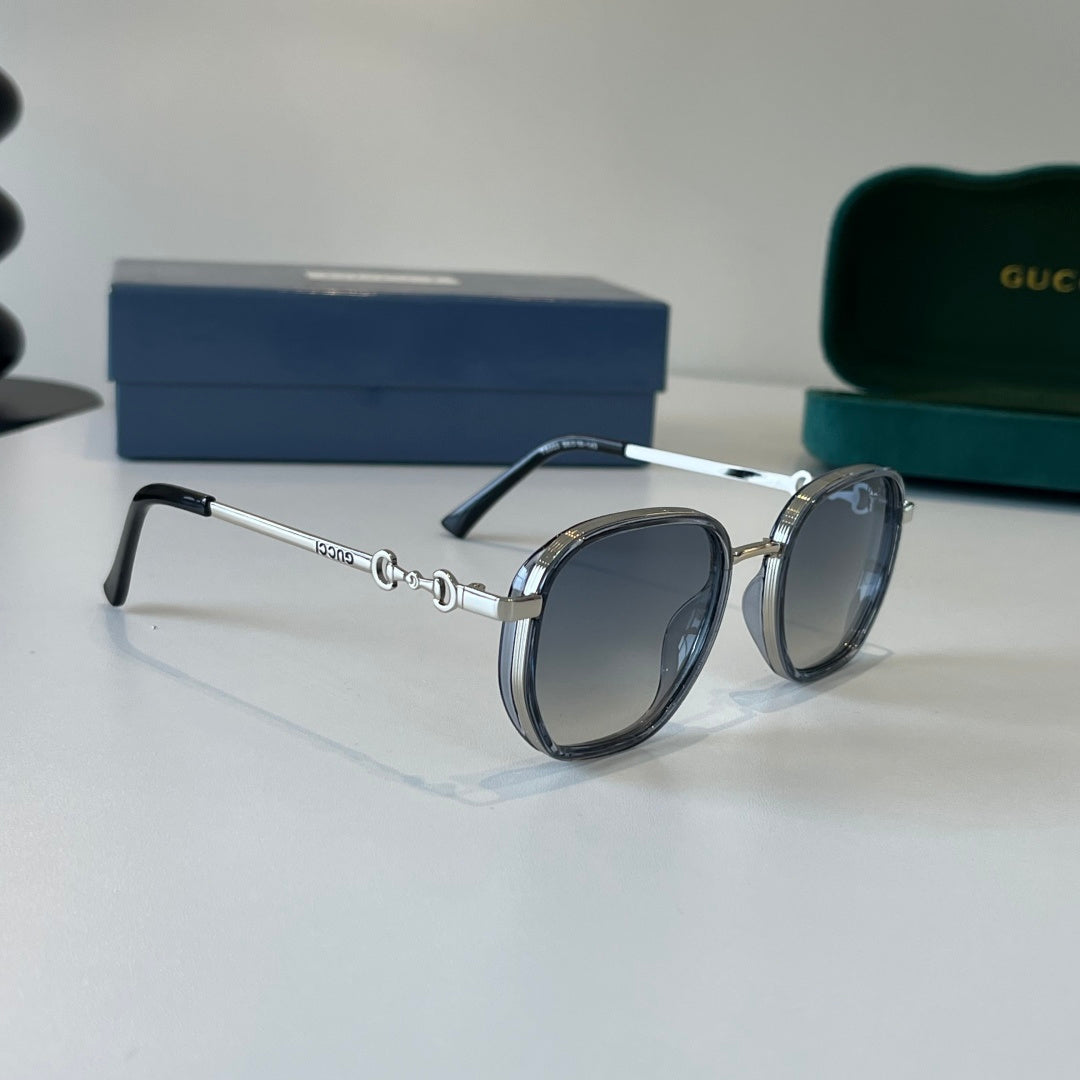 Gucci Oversized Silver Lens Sunglasses for Women - 371496