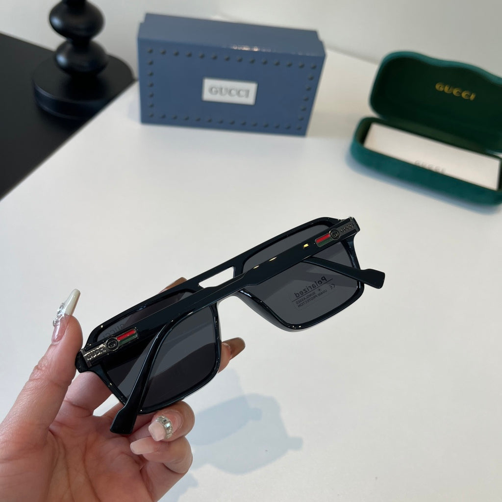 Gucci Fashion Black Lens Sunglasses for Men & Women - 371503 - detail image 8