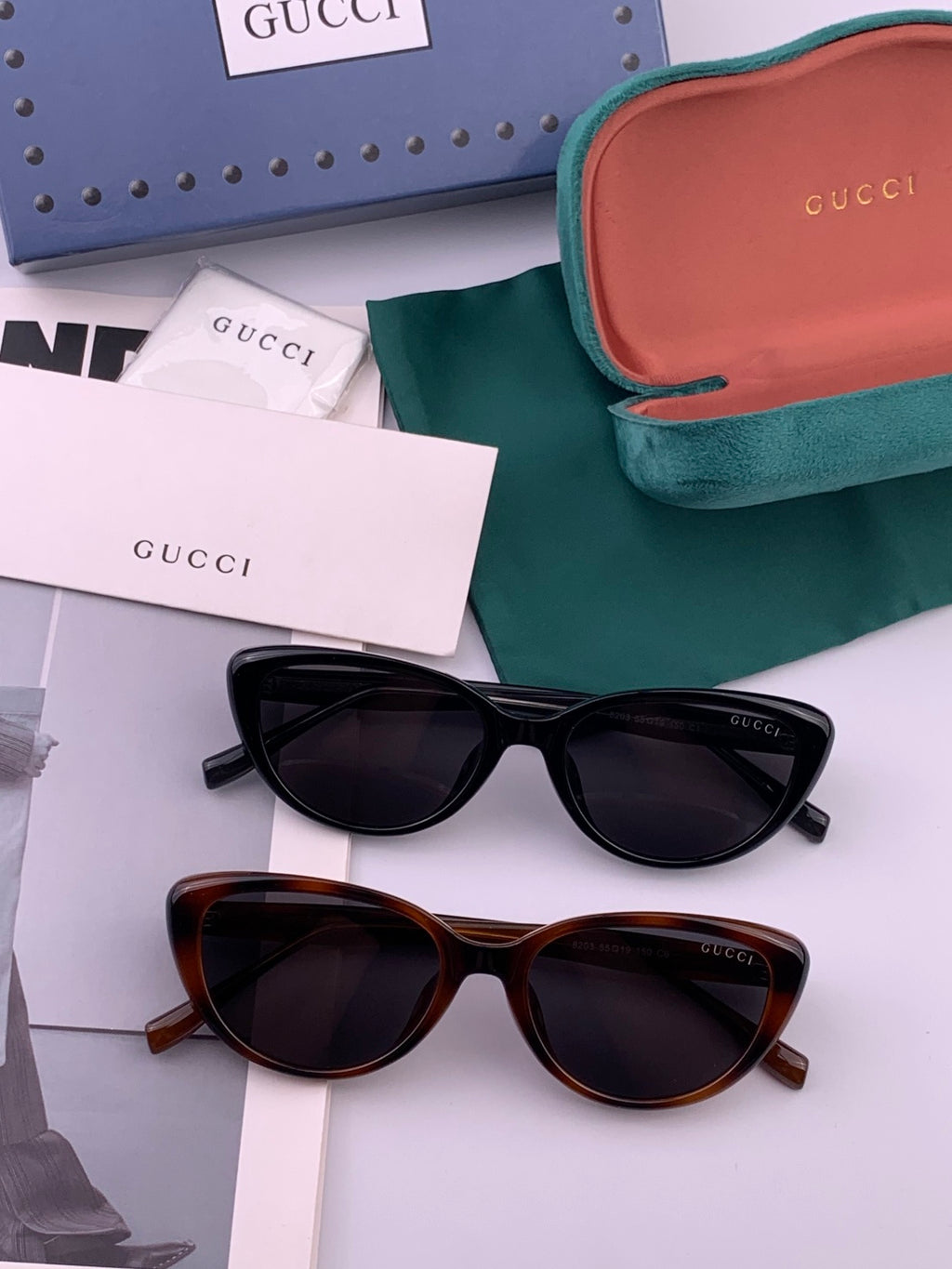 Gucci G3820 Polarized Square Black Lens Sunglasses for Men & Women - 132297 - detail image 7