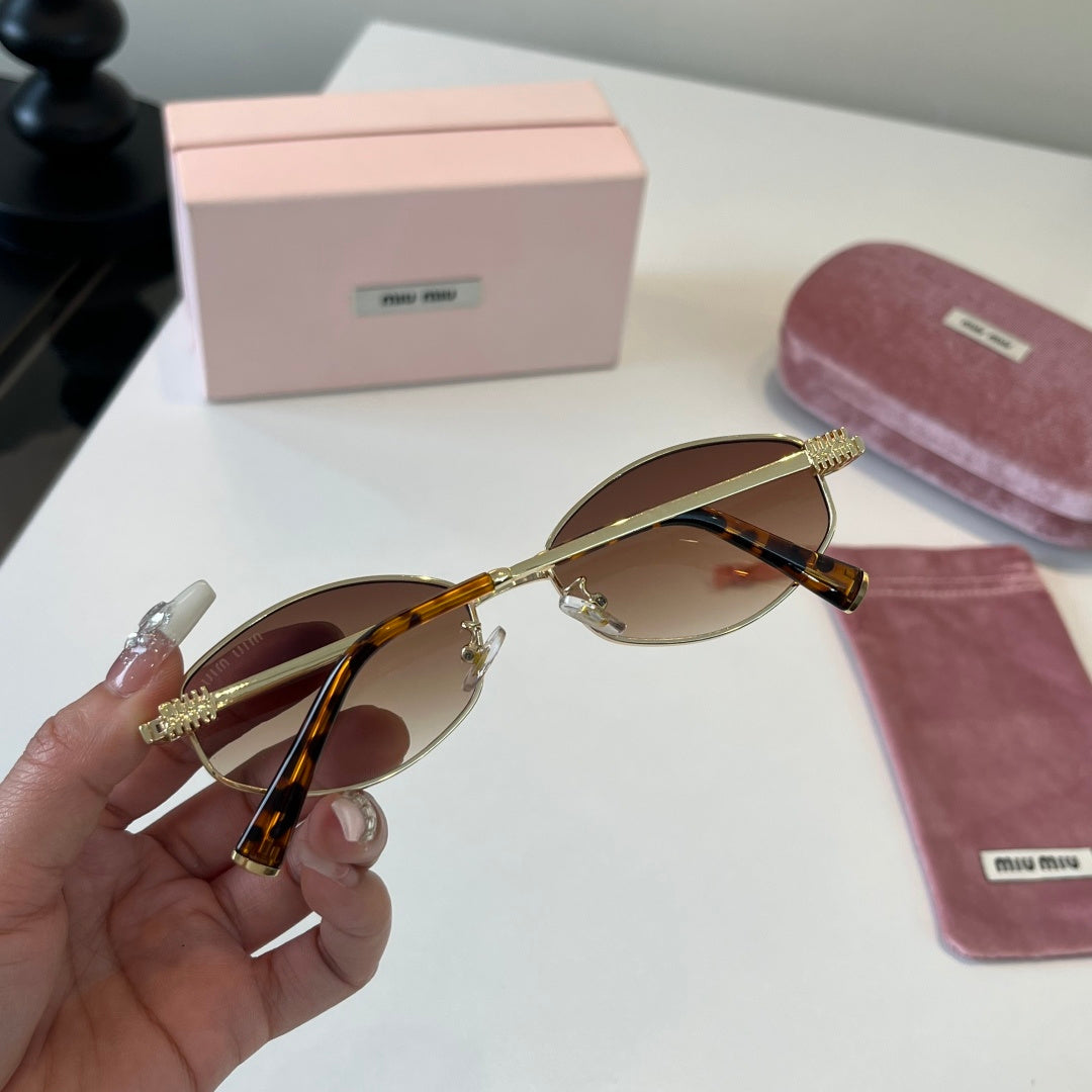 Miu Miu Cat-Eye Silver Lens Sunglasses for Men & Women - 372374 - detail image 8