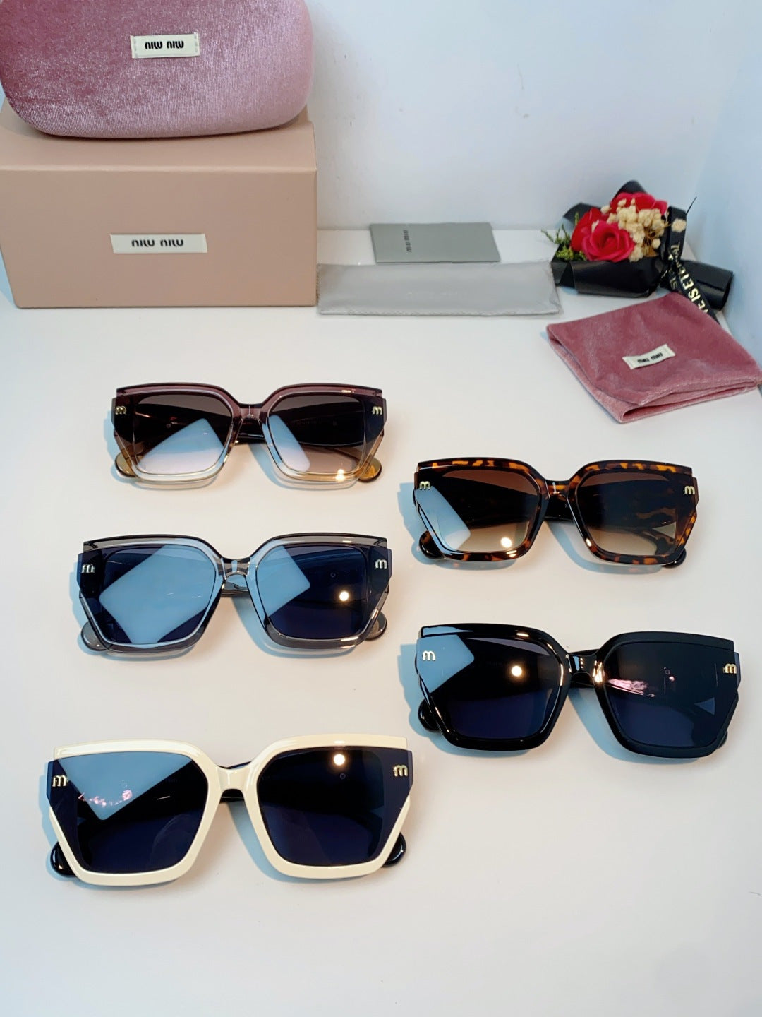 Miu Miu Oversized Black Lens Sunglasses for Women - detail image 12