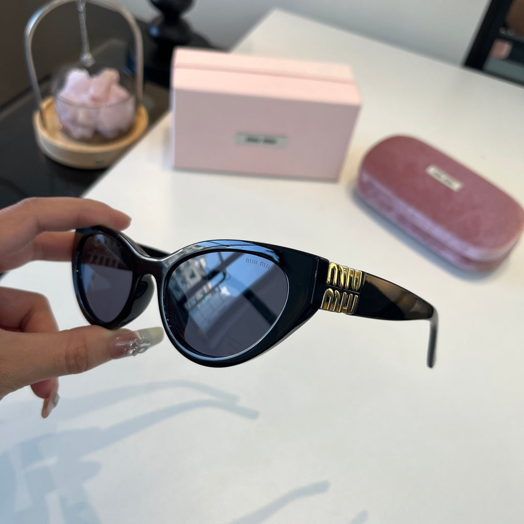 Miu Miu Cat-Eye Black Lens Sunglasses for Men & Women - 449717 - detail image 4