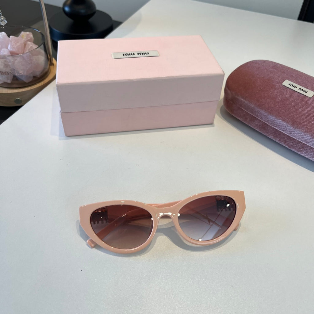 Miu Miu Cat-Eye Brown Lens Sunglasses for Men & Women - 158602 - detail image 5