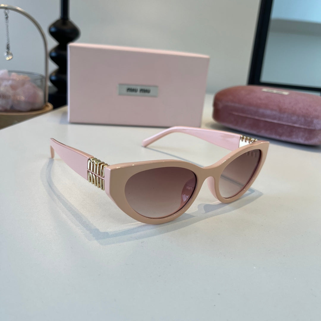 Miu Miu Cat-Eye Brown Lens Sunglasses for Men & Women - 158602