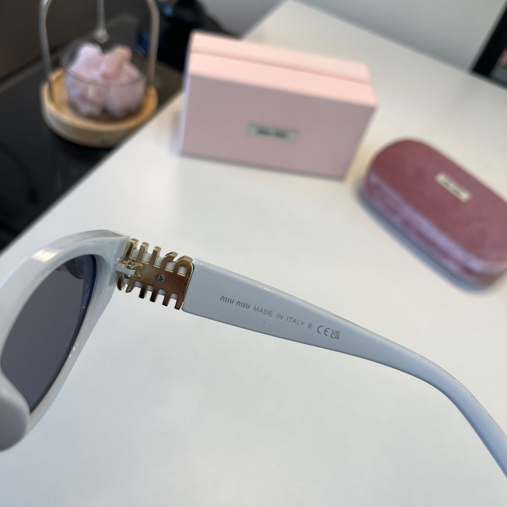 Miu Miu Cat-Eye Silver Lens Sunglasses for Men & Women - 158603 - detail image 10