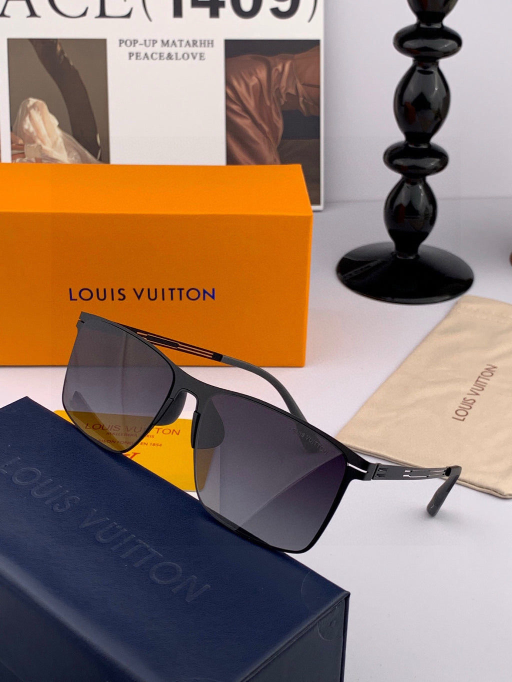 Louis Vuitton L169 Fashion Brown Lens Sunglasses for Men & Women