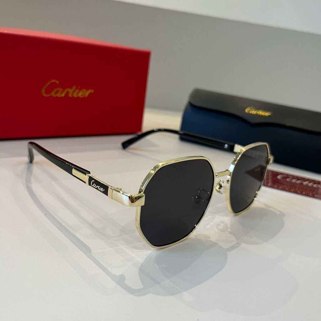 Cartier Lightweight Metal Rimless Silver Lens Sunglasses for Men & Wo - 415902