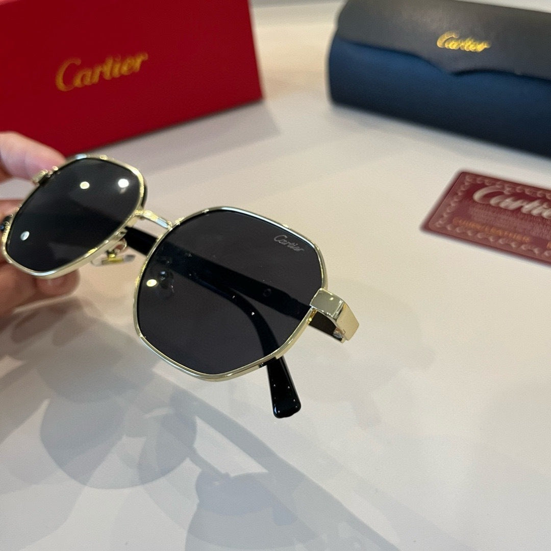 Cartier Lightweight Metal Rimless Silver Lens Sunglasses for Men & Wo - 415902 - detail image 7