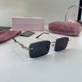 Miu Miu Metal Fashion Blue Lens Sunglasses for Men & Women - 399216