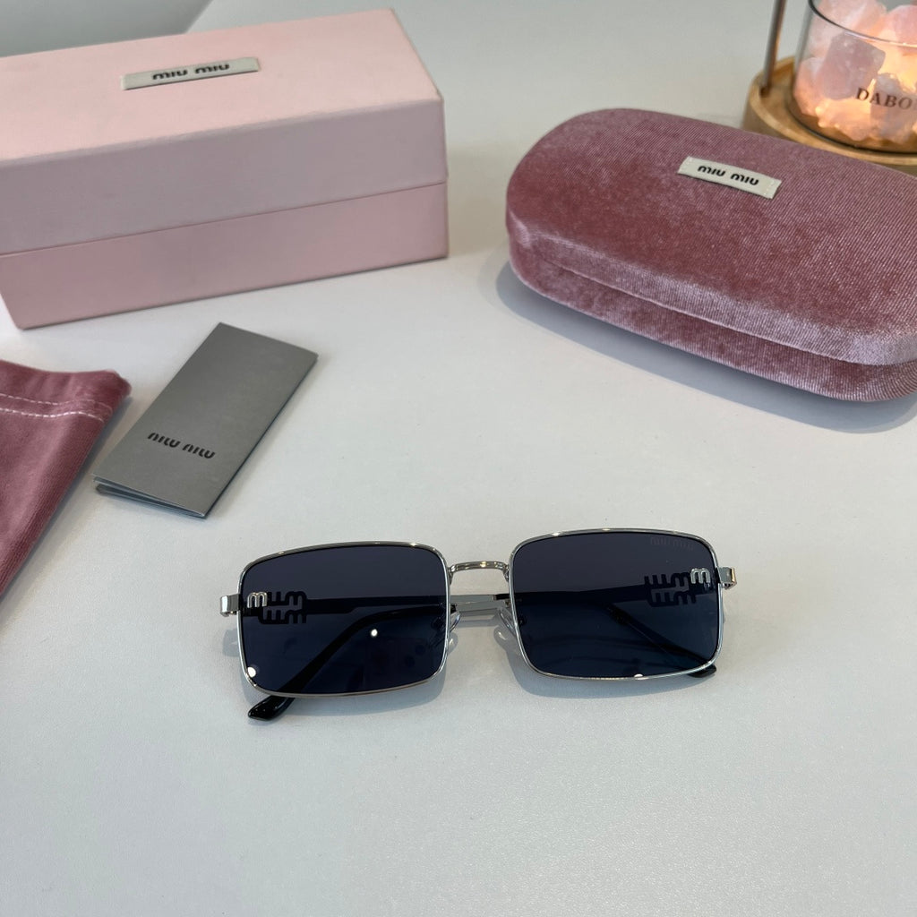 Miu Miu Metal Fashion Blue Lens Sunglasses for Men & Women - 399216 - detail image 4