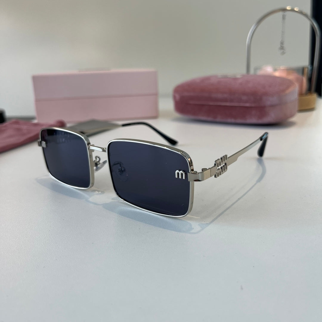 Miu Miu Metal Fashion Blue Lens Sunglasses for Men & Women - 487699 - detail image 3