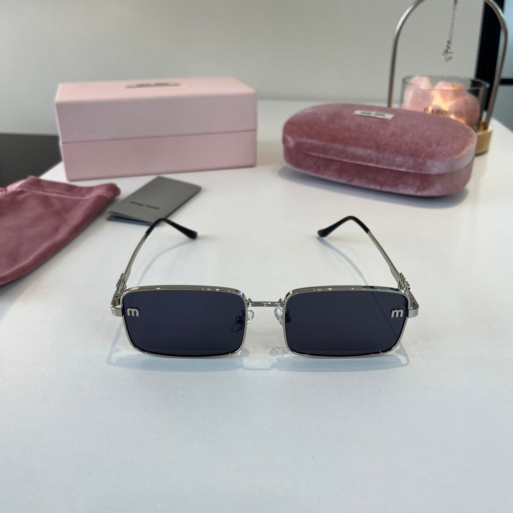 Miu Miu Metal Fashion Blue Lens Sunglasses for Men & Women - 399216 - detail image 2