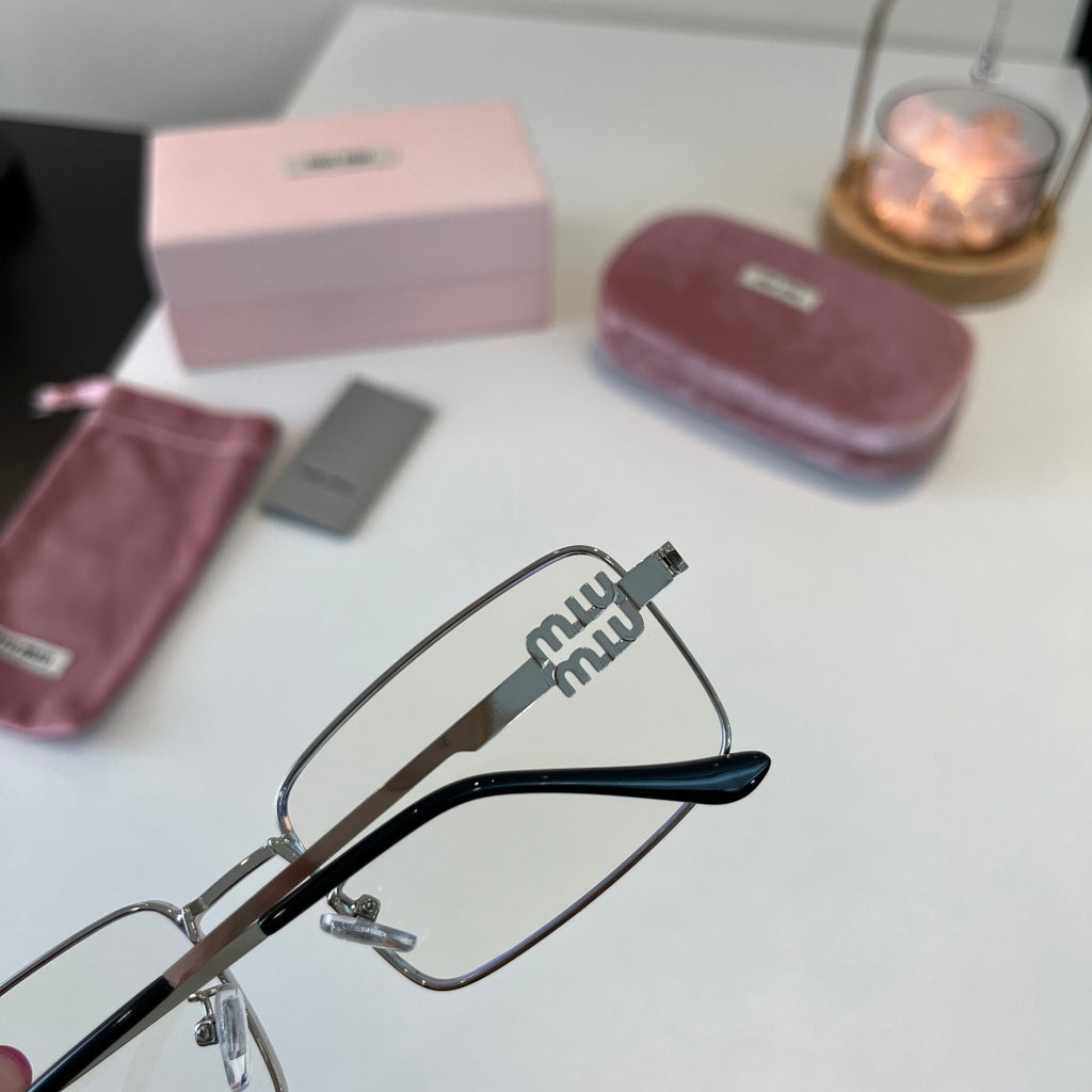 Miu Miu Metal Fashion Silver Lens Sunglasses for Men & Women - 487701 - detail image 7