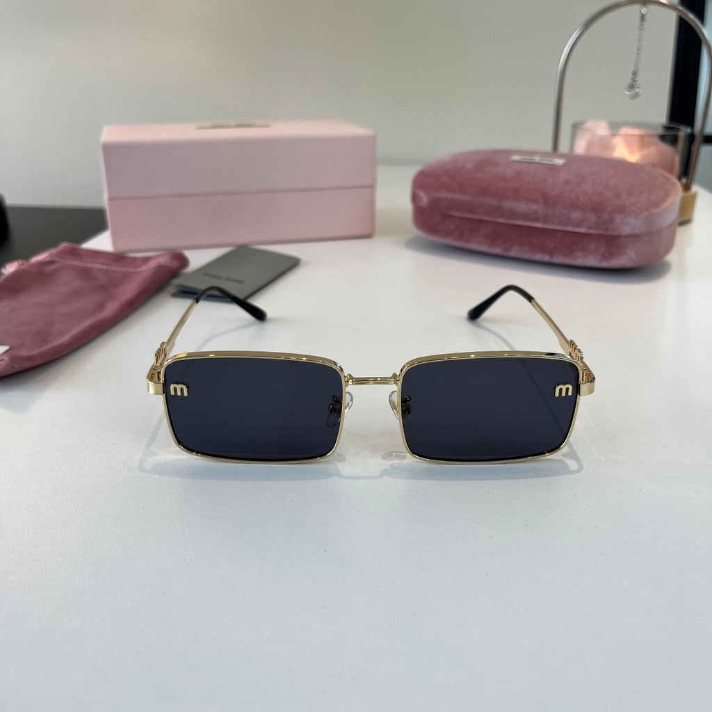 Miu Miu Metal Fashion Blue Lens Sunglasses for Men & Women - detail image 2